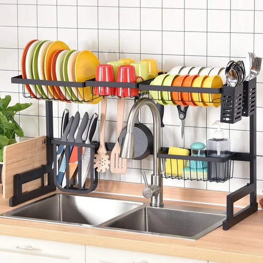 Metal Kitchen Dish Drying Rack over the Sink