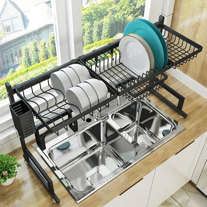 Metal Kitchen Dish Drying Rack over the Sink