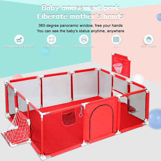 Portable Play Pen For Twin Baby And Toddler